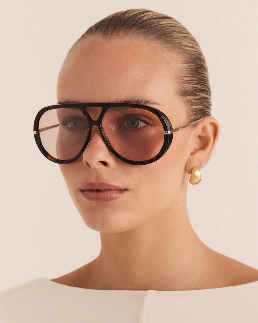 The Harley Sunglasses Cacao Tort Peach