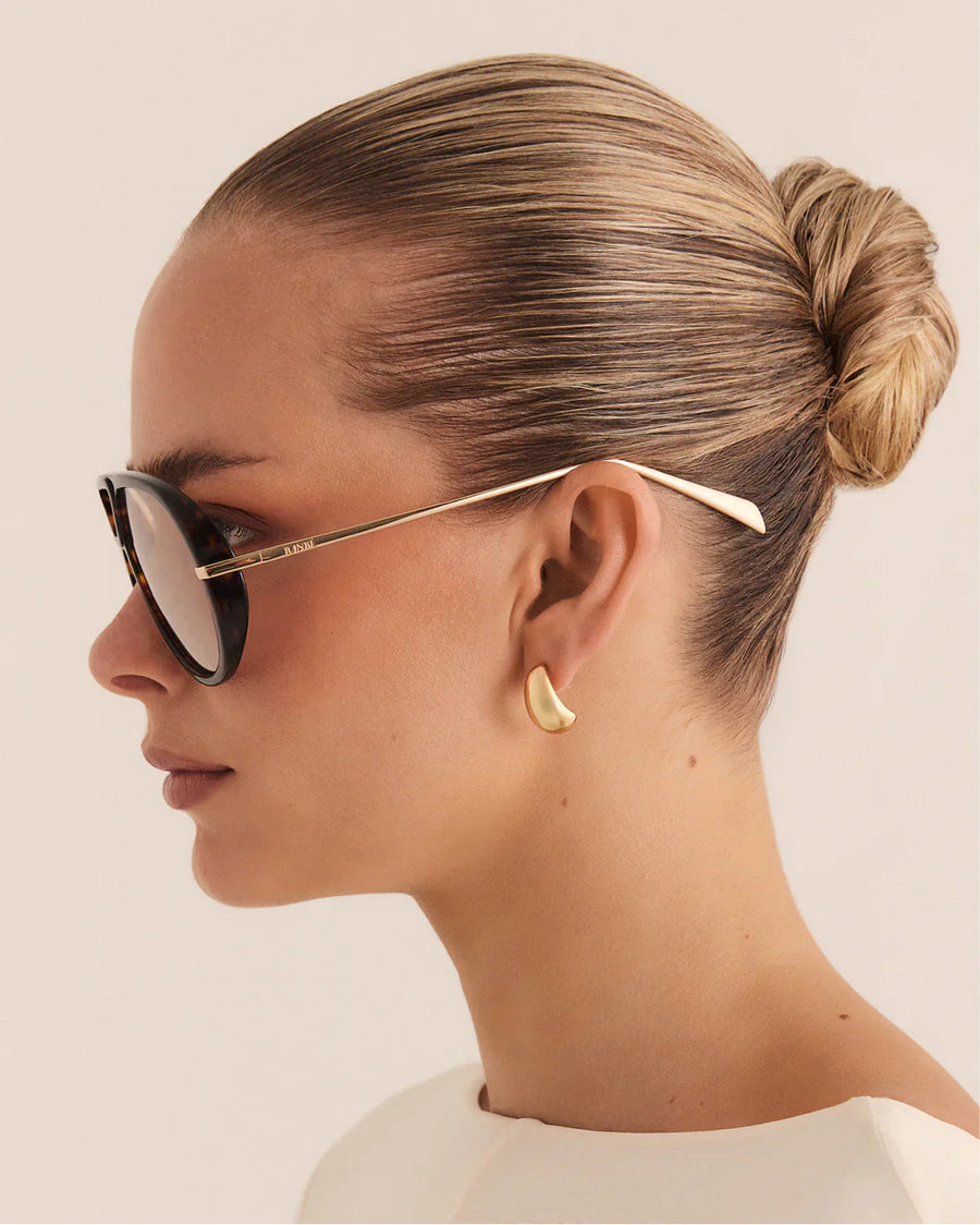 The Harley Sunglasses Cacao Tort Peach