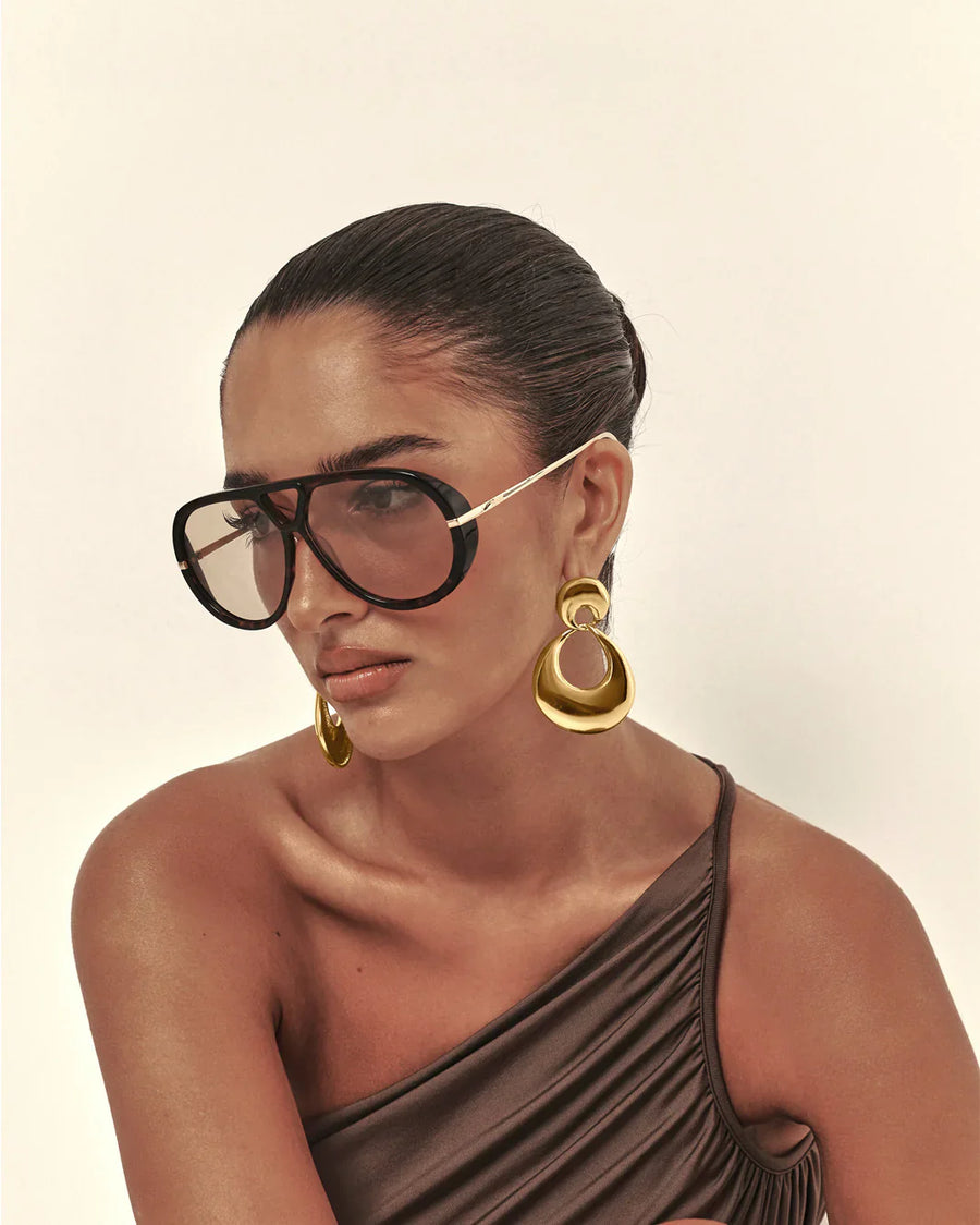 The Harley Sunglasses Cacao Tort Peach