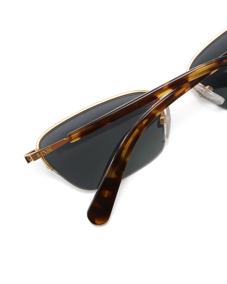 The Lydia Sunglasses Havana Tort Gold Smoke