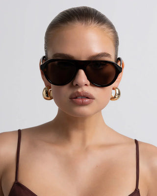 The Riley Sunglasses Havana Tort Chocolate