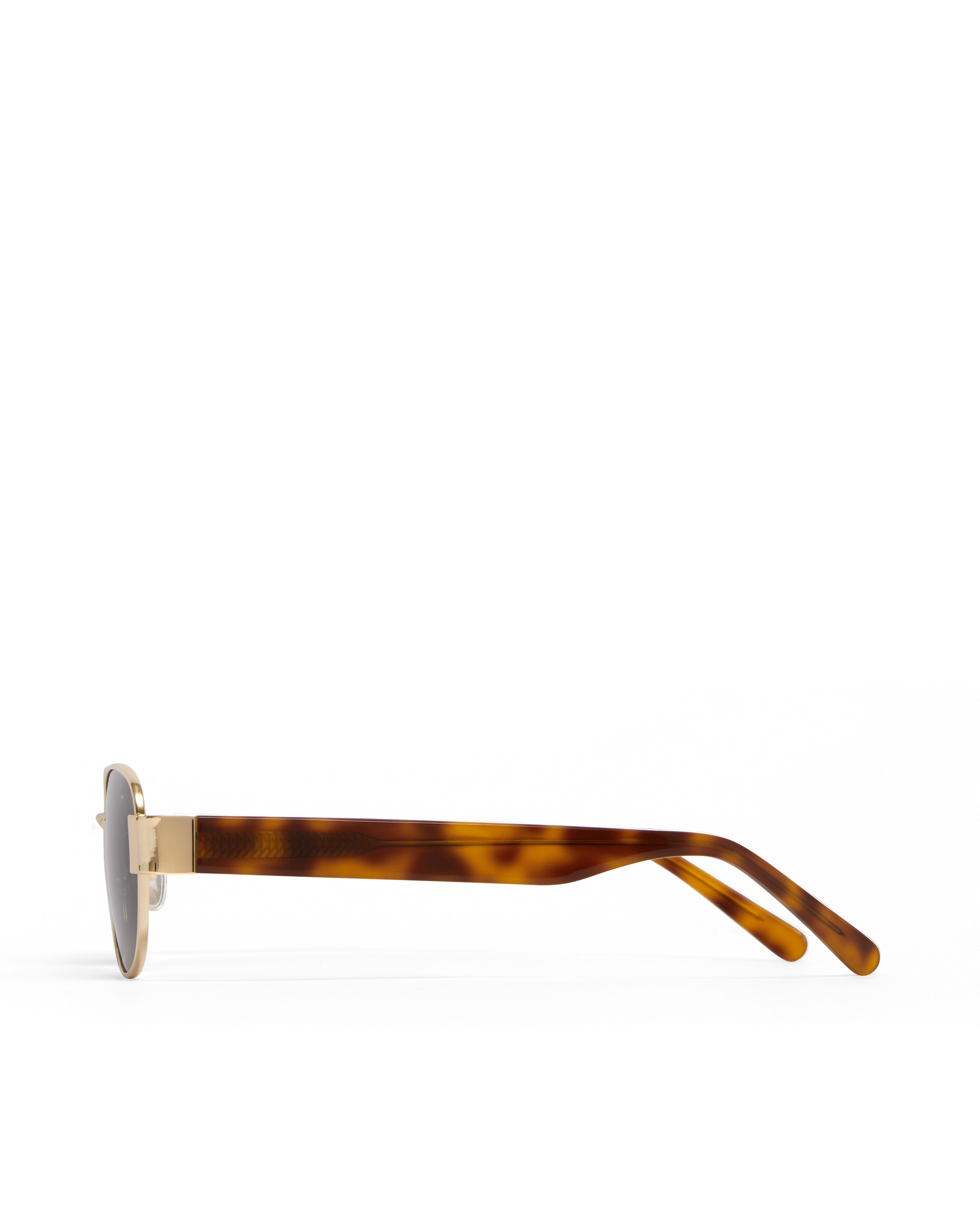 The Addison Sunglasses Gold Havana Tort Green