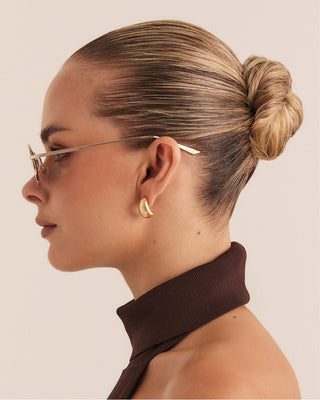 The Cameron Sunglasses Gold Chocolate Fade