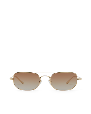 The Cameron Sunglasses Gold Chocolate Fade