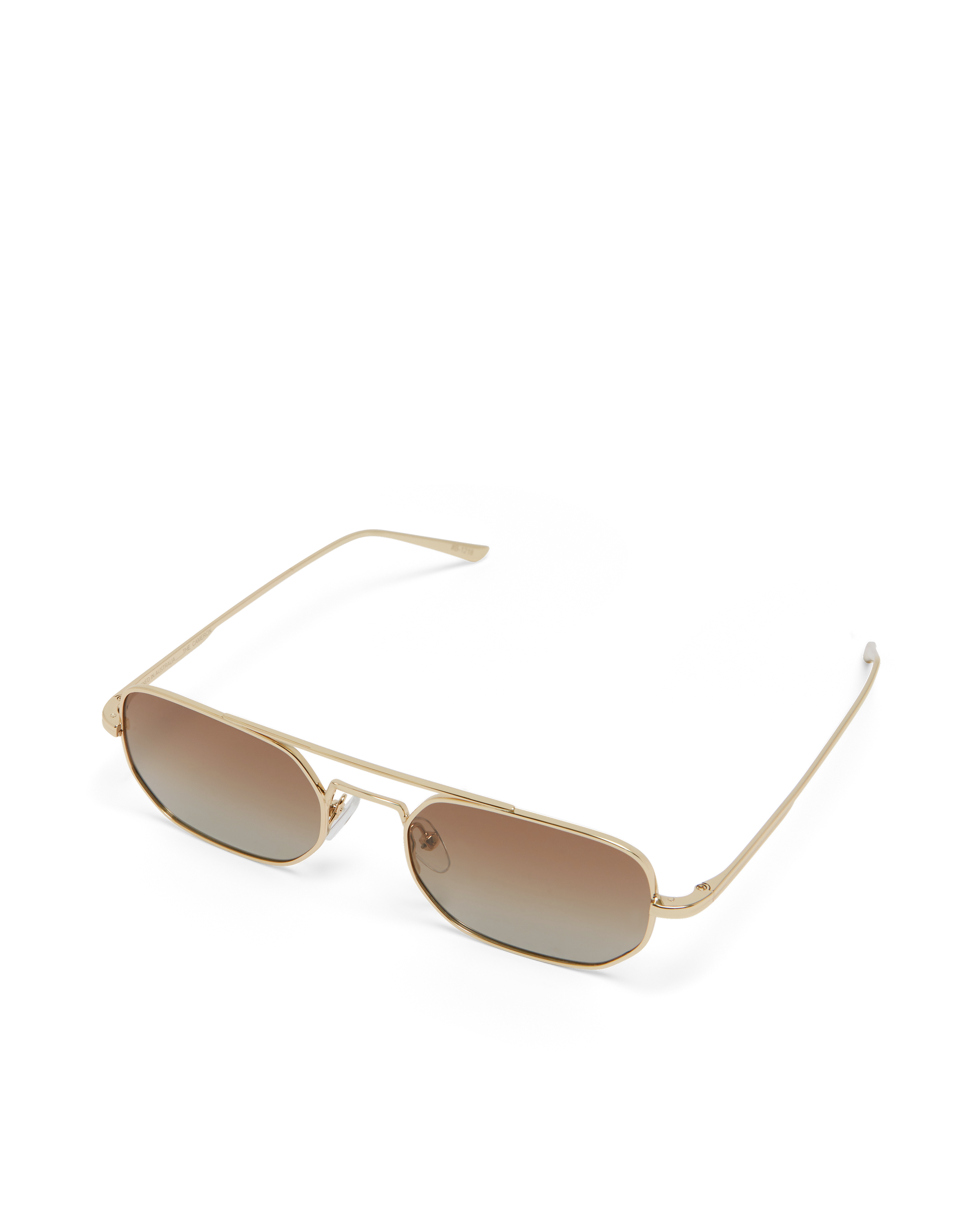 The Cameron Sunglasses Gold Chocolate Fade