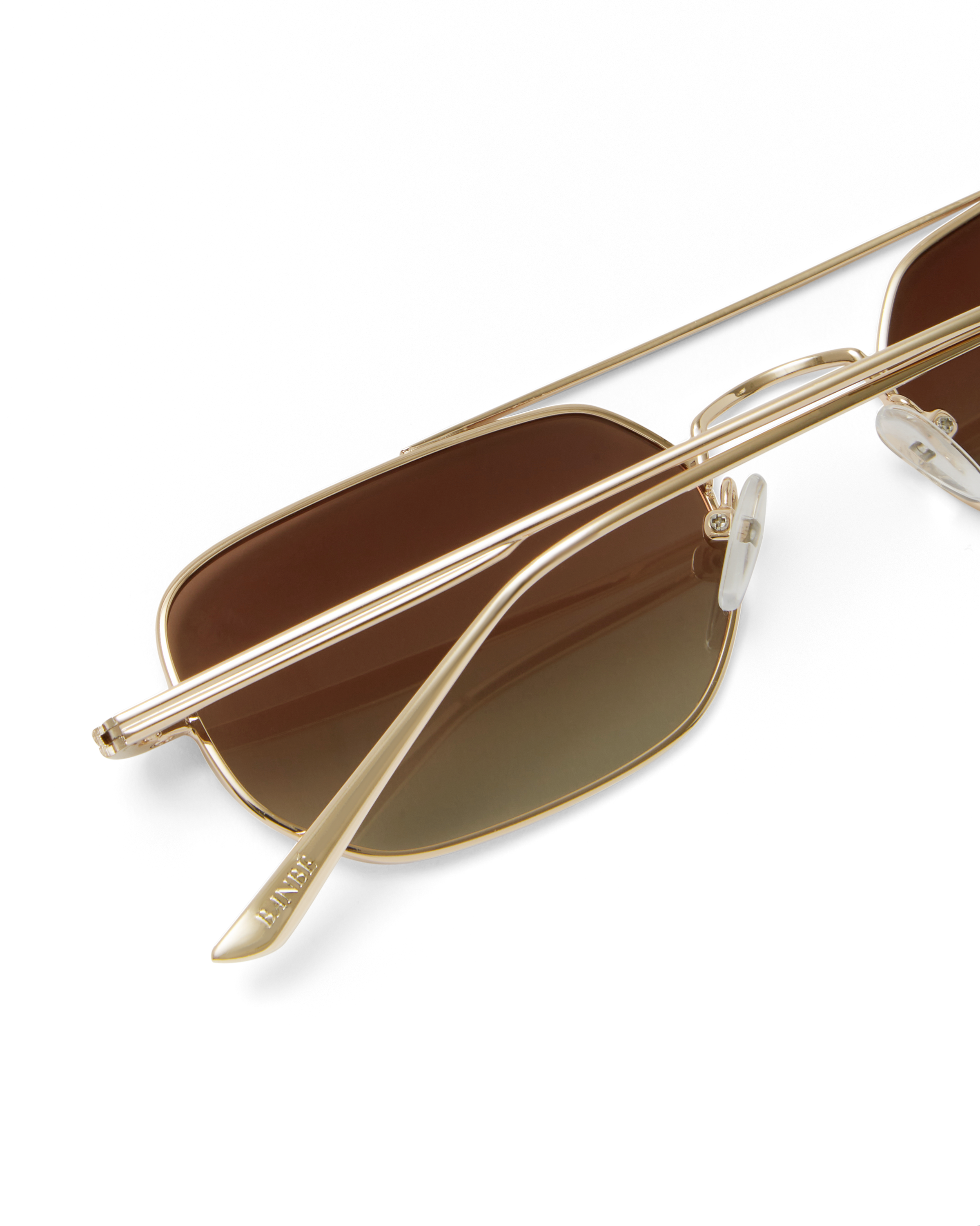 The Cameron Sunglasses Gold Chocolate Fade