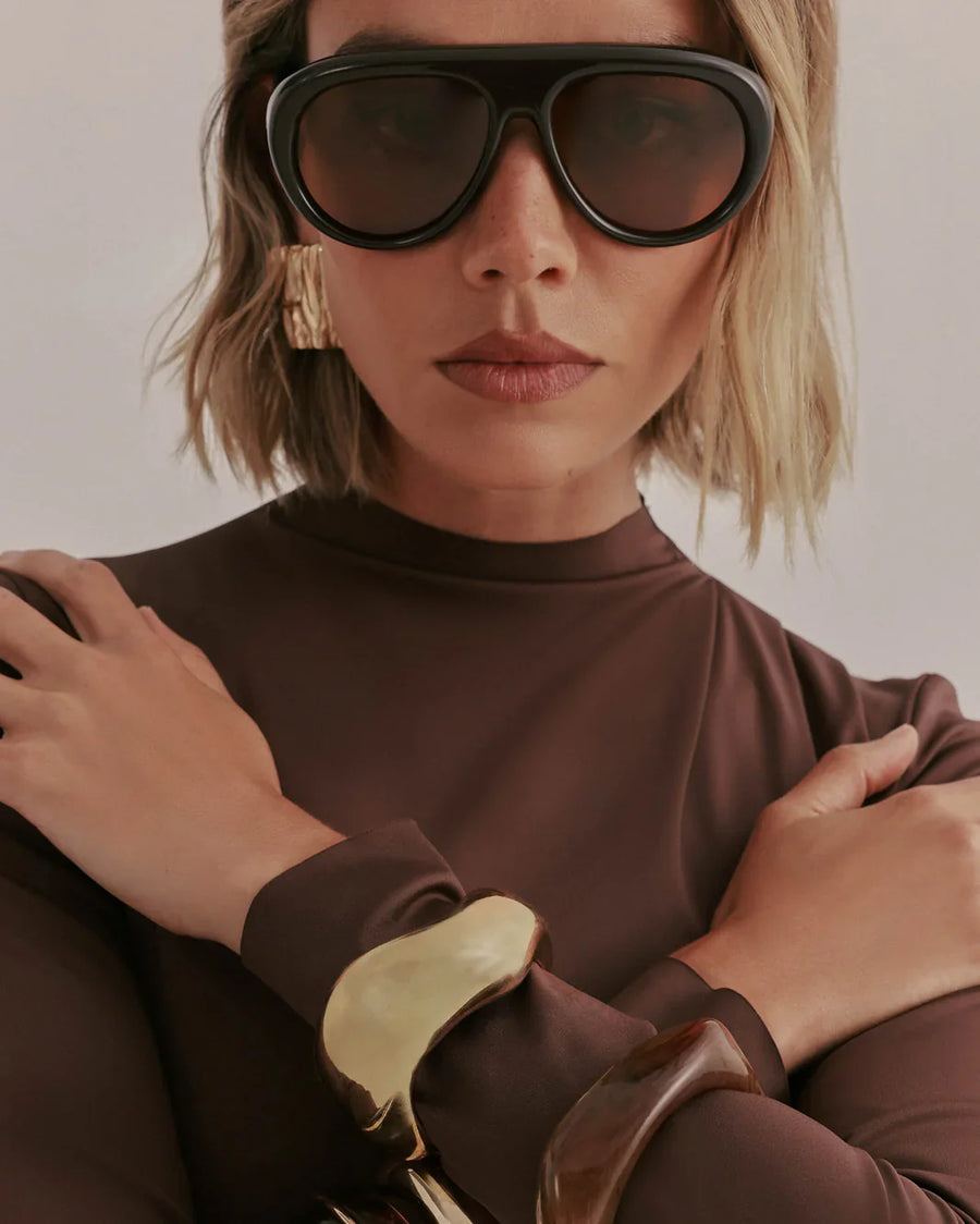 The Robinson Sunglasses Dark Cacao Coffee