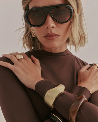 The Robinson Sunglasses Dark Cacao Coffee