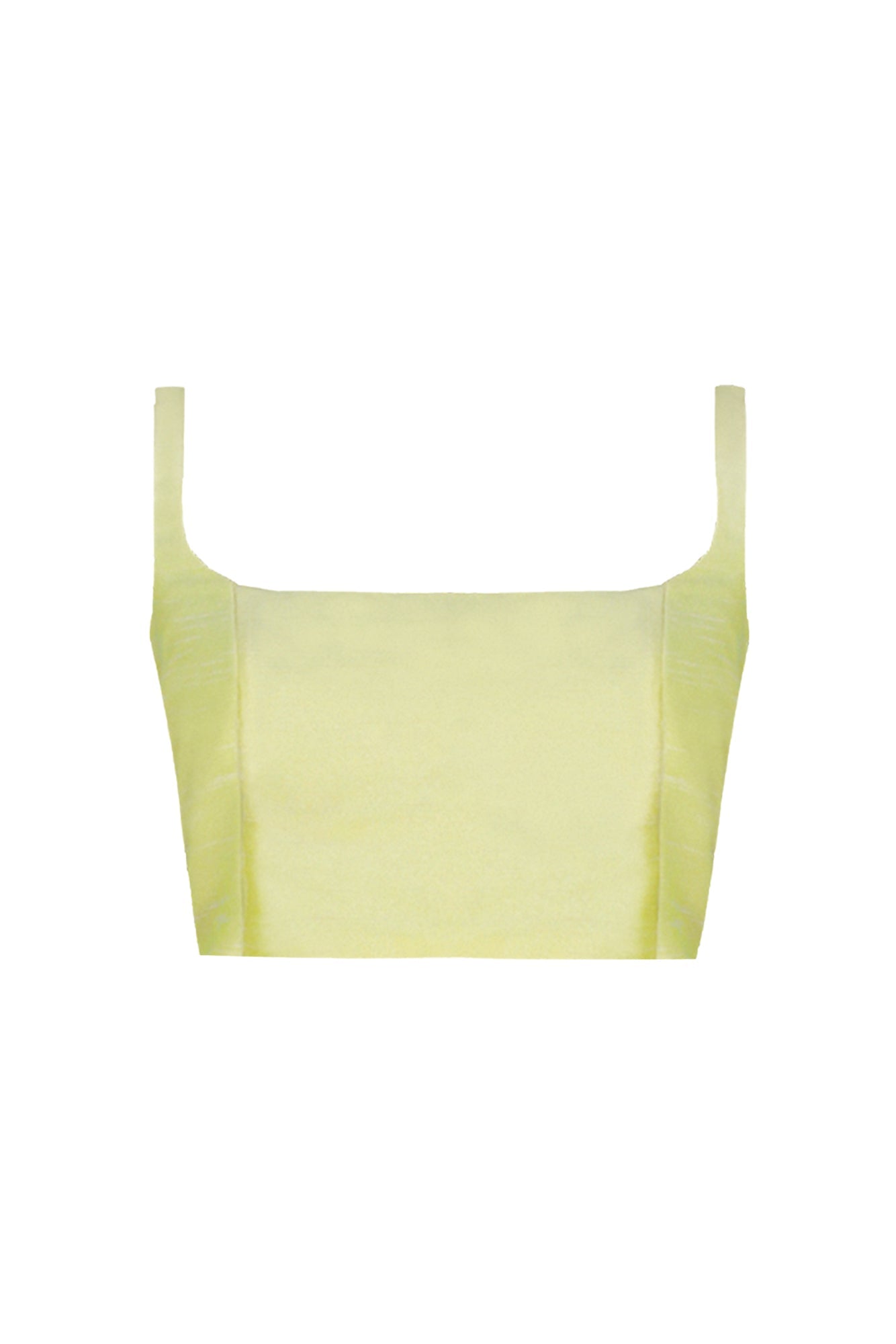 TOLEDO TAFFETA TOP IN SOFT YELLOW - Glamourous Grace