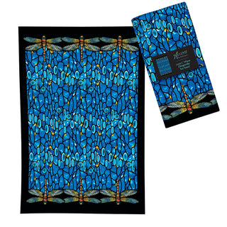 Tiffany Dragonfly Cotton Tea Towel – Flat Weave, Absorbent