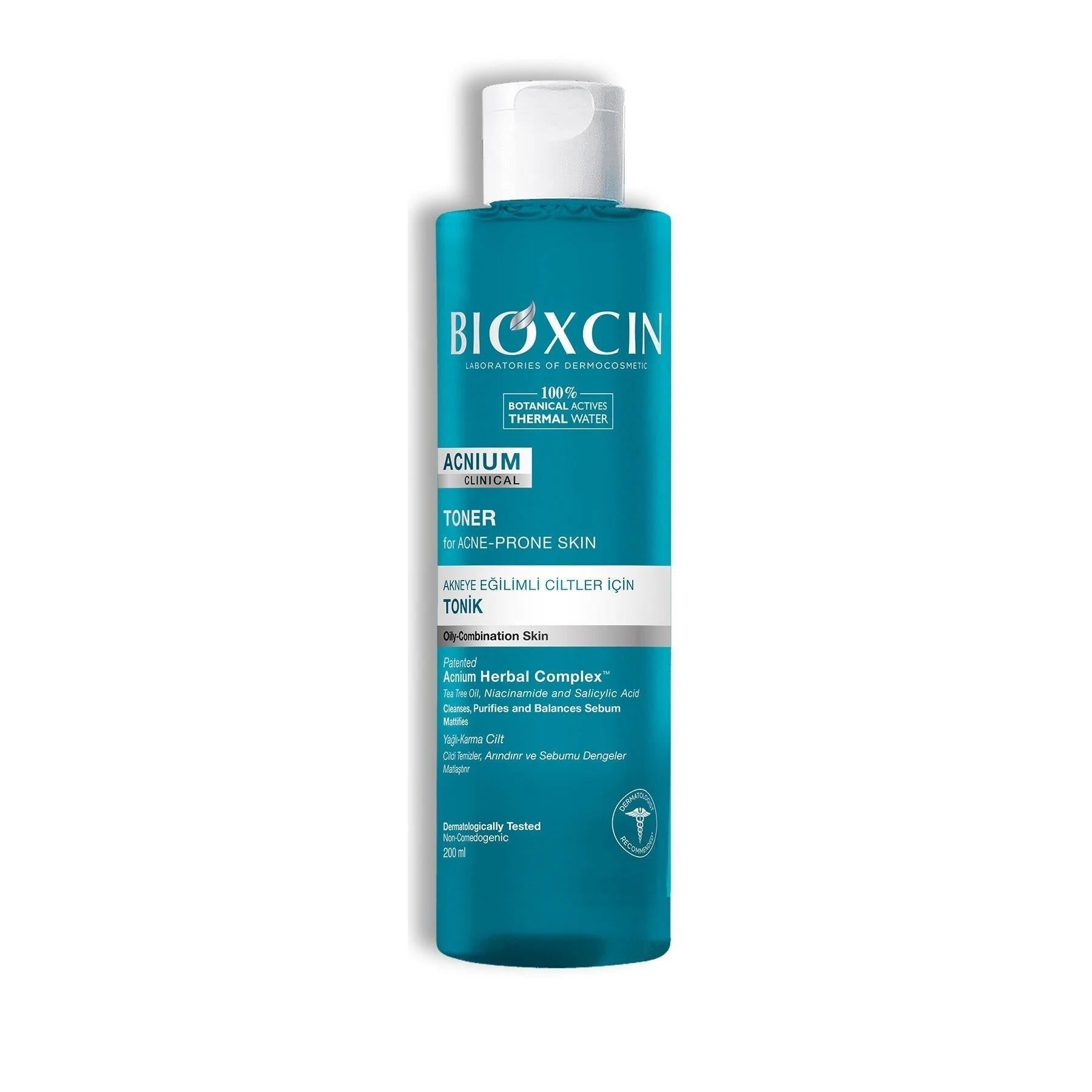 Bioxcin Acnium: Clinically Tested Vegan Acne Toner - Reduce Breakouts & Improve Skin Clarity with Facial Toner for Acne-Prone Skin, 200ML - Glamourous Grace