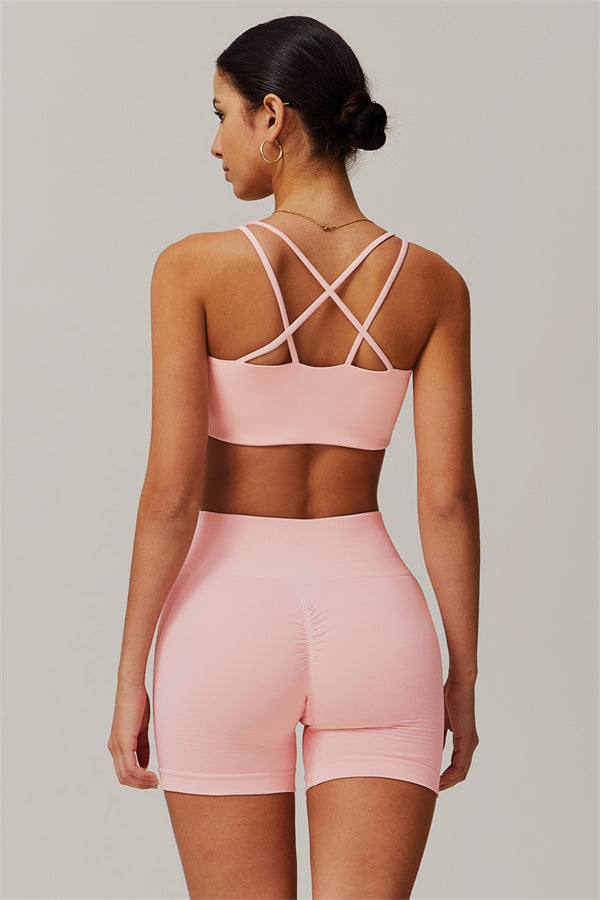 The Nova Pulse Sports Bra Shorts 2-Piece Set - Glamourous Grace