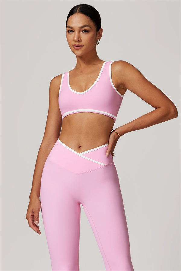 The Stamina Sports Bra Flared Leggings 2-Piece Set - Glamourous Grace