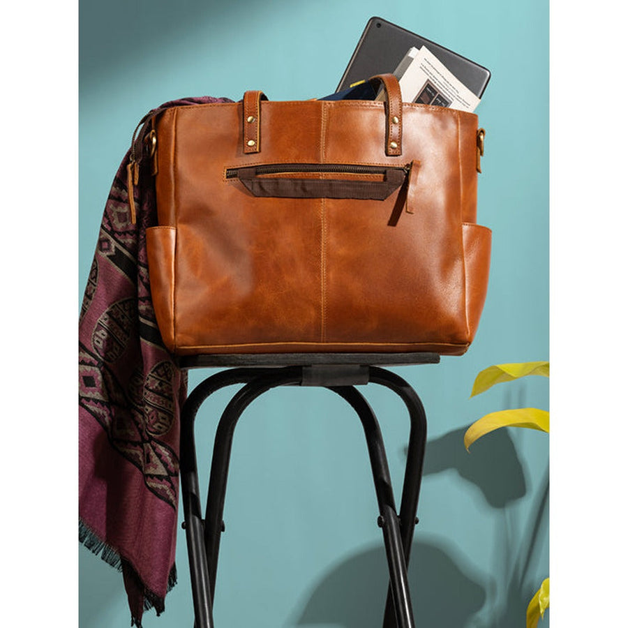 Luxury Kodiak Tote - Tan - Glamourous Grace