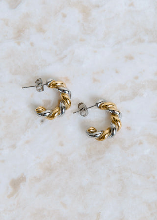 Taya Twisted Hoops