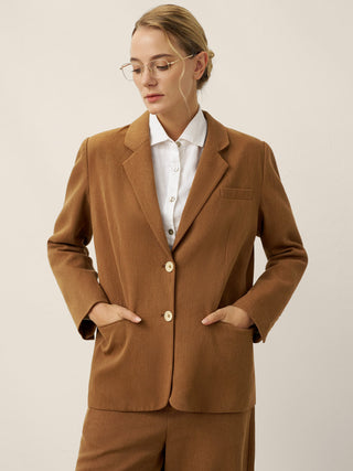 Lyocell Linen Tailored Blazer CASSIDY - Glamourous Grace