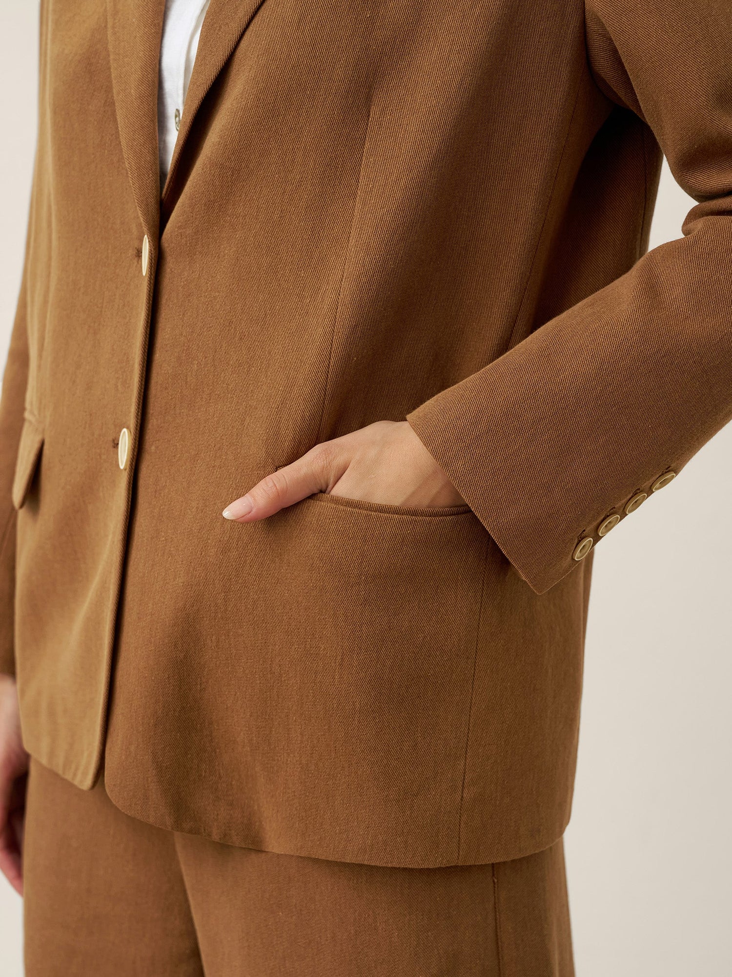 Lyocell Linen Tailored Blazer CASSIDY - Glamourous Grace