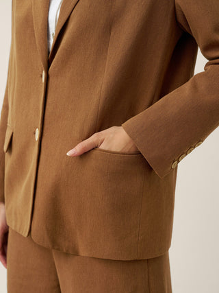 Lyocell Linen Tailored Blazer CASSIDY - Glamourous Grace