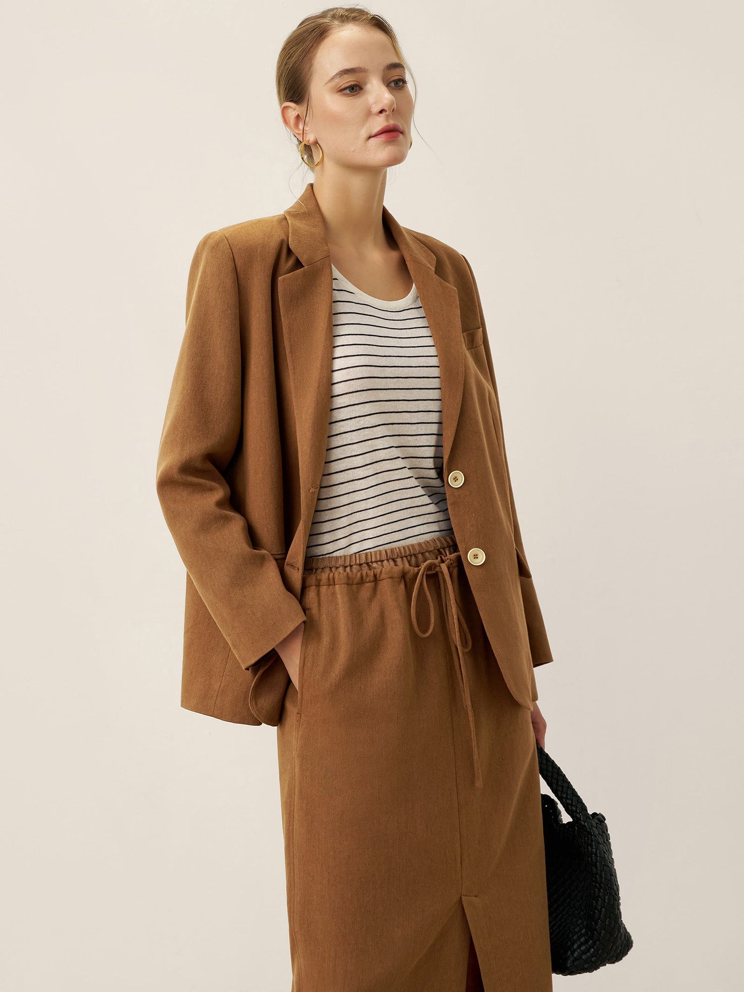 Lyocell Linen Tailored Blazer CASSIDY - Glamourous Grace