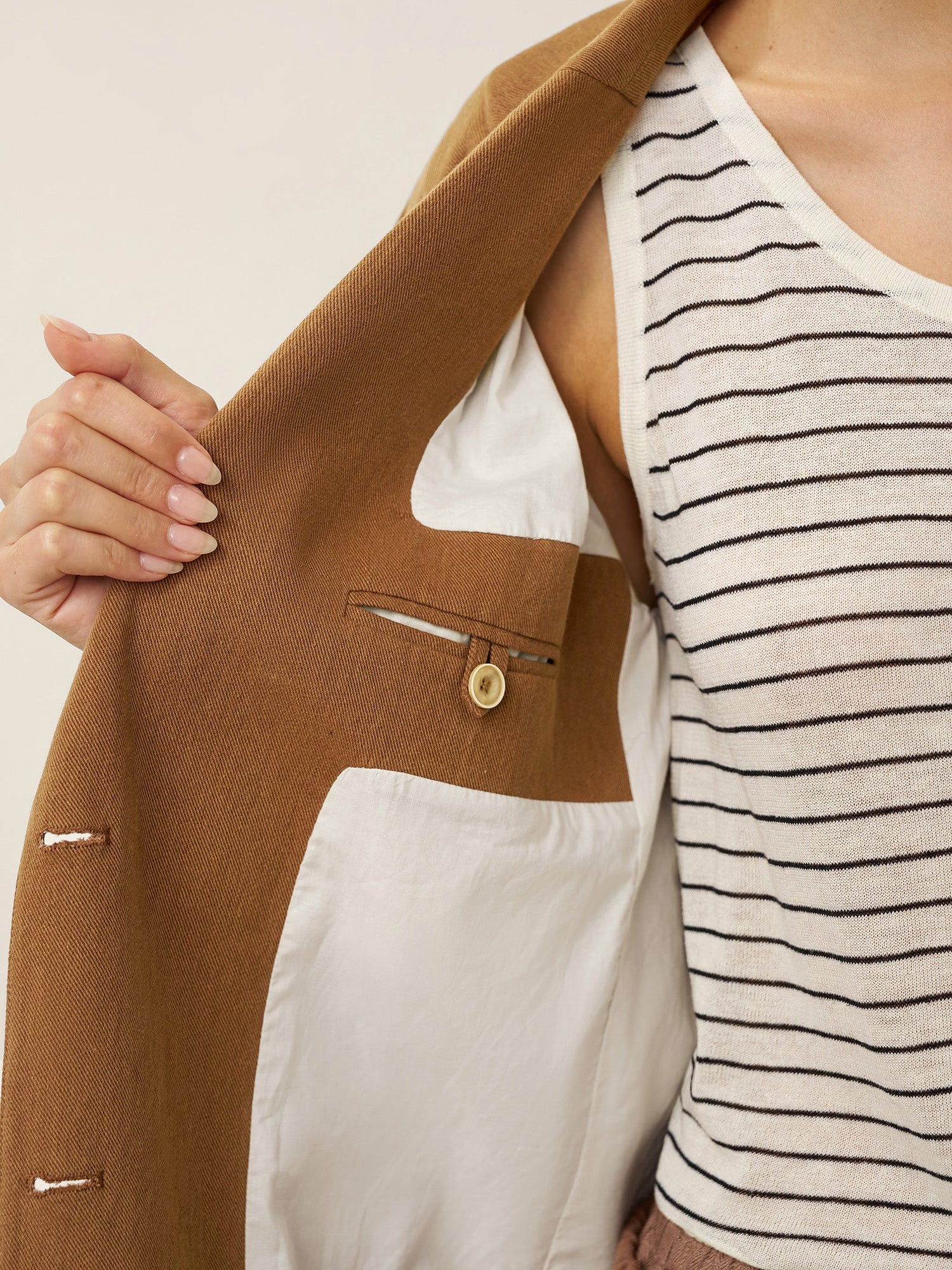 Lyocell Linen Tailored Blazer CASSIDY - Glamourous Grace