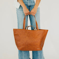 Woven Tiffany Organizer Tote Bag