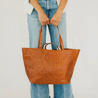 Woven Tiffany Organizer Tote Bag