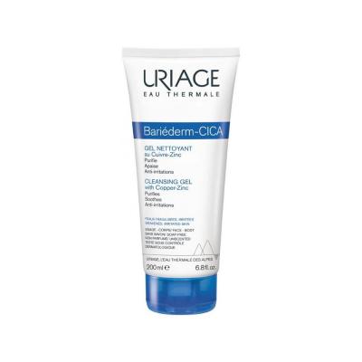 Uriage Bariederm Cica Gel - Gentle Cleansing Gel for Sensitive Skin, Face & Body Wash for Babies to Adults - Glamourous Grace