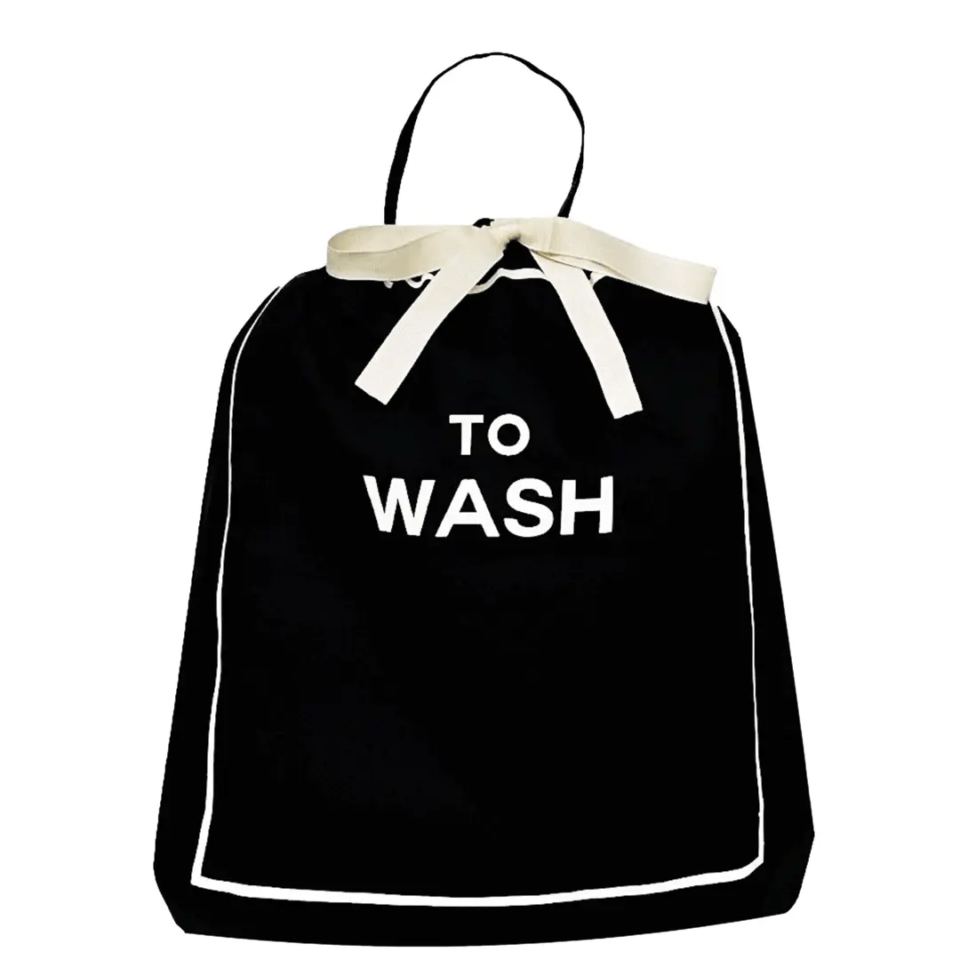 To Wash Laundry Bag – Black - Glamourous Grace