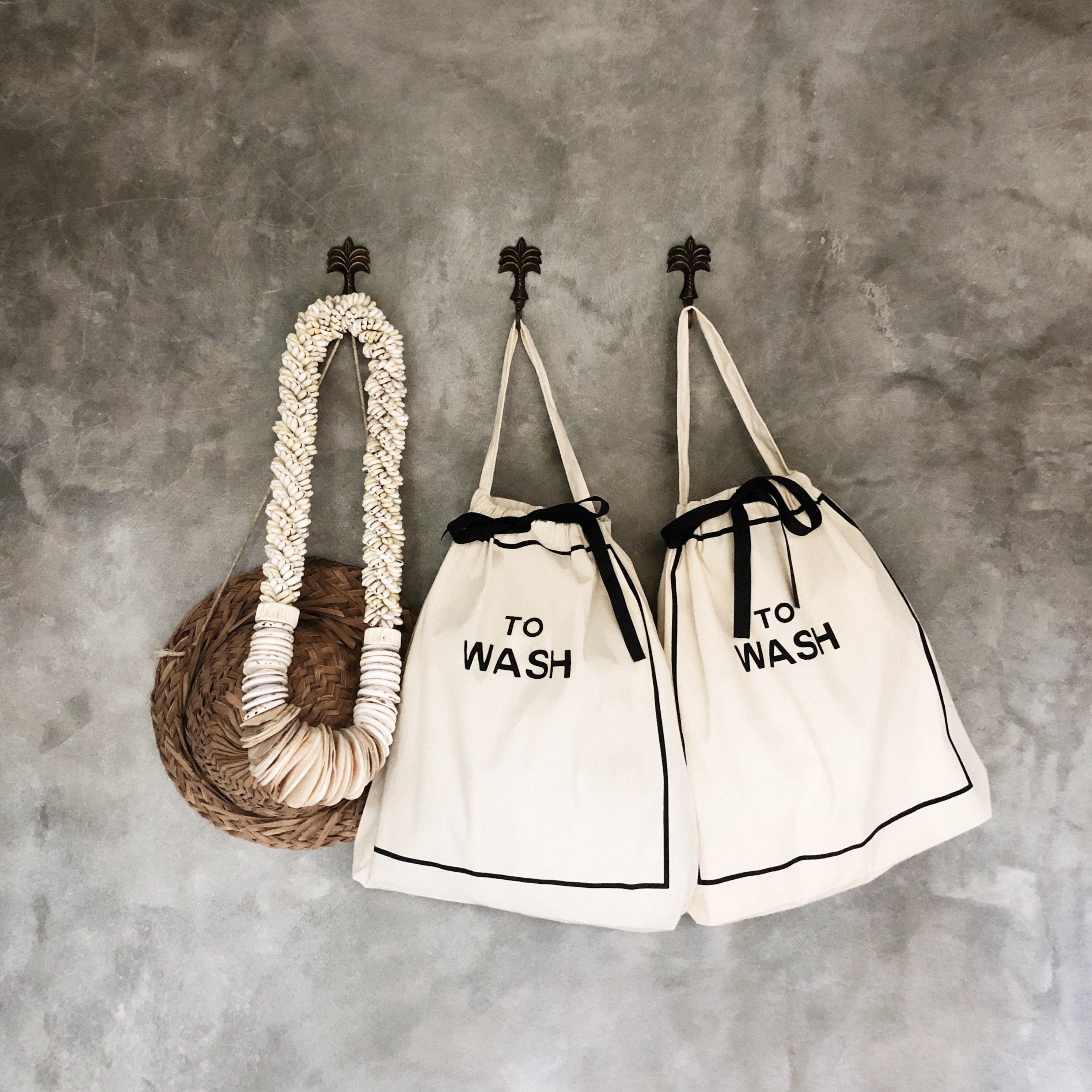 To Wash Laundry Bag – Cream - Glamourous Grace