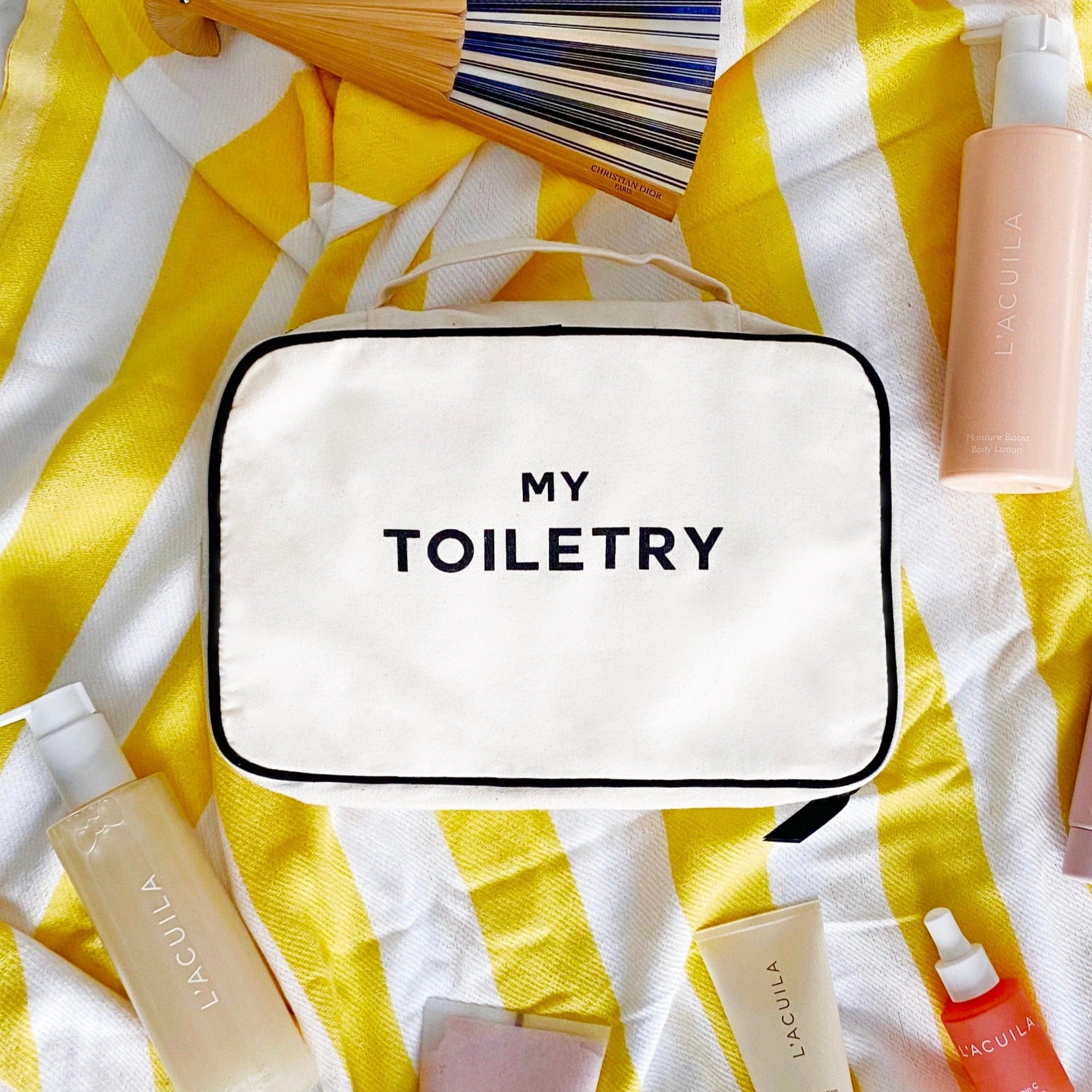 Folding/Hanging Toiletry Case – Cream - Glamourous Grace
