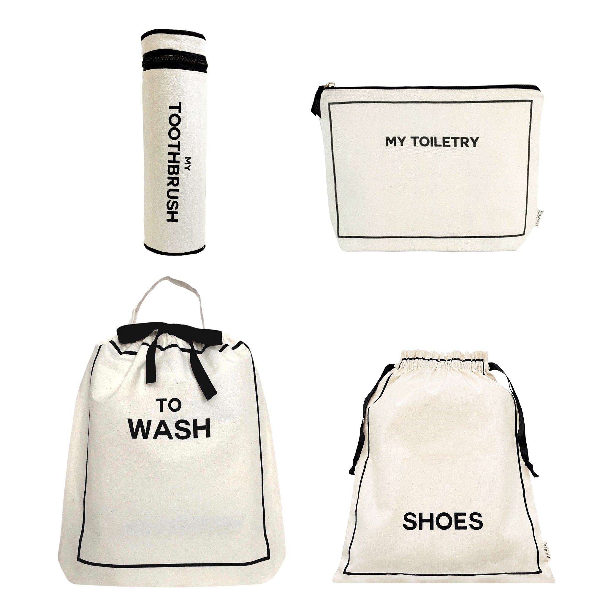 Toiletry Travel Gift Set Deal 4-Pack, Cream - Glamourous Grace
