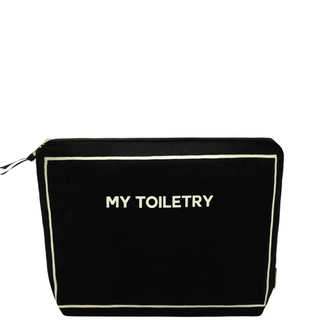 Toiletry Pouch with Coated Lining – Black - Glamourous Grace