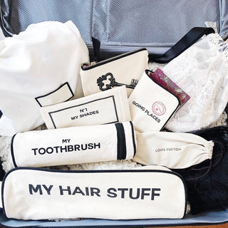 Hair Stuff Travel Case – Cream - Glamourous Grace