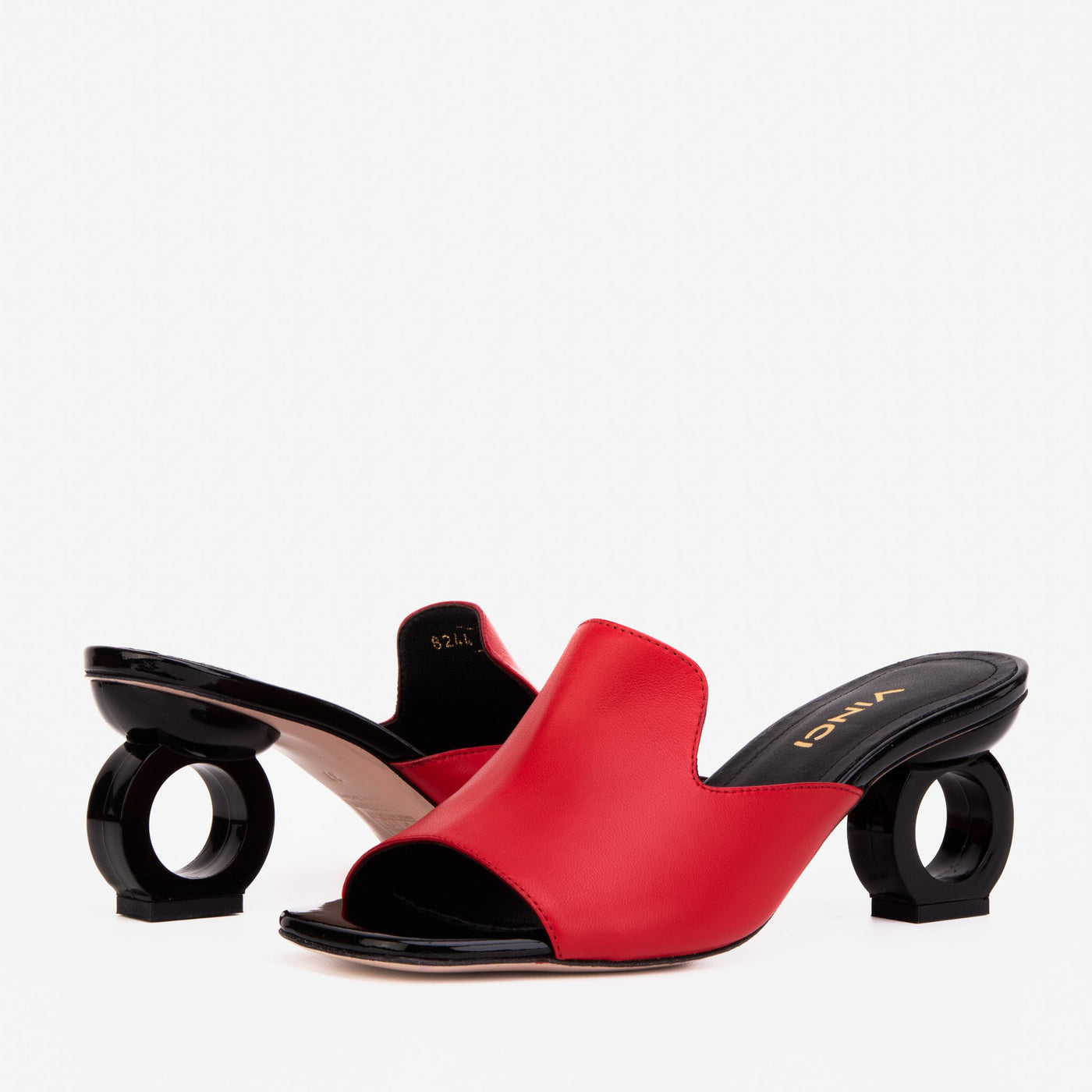 The Tory Red Leather Women Sandal - Glamourous Grace