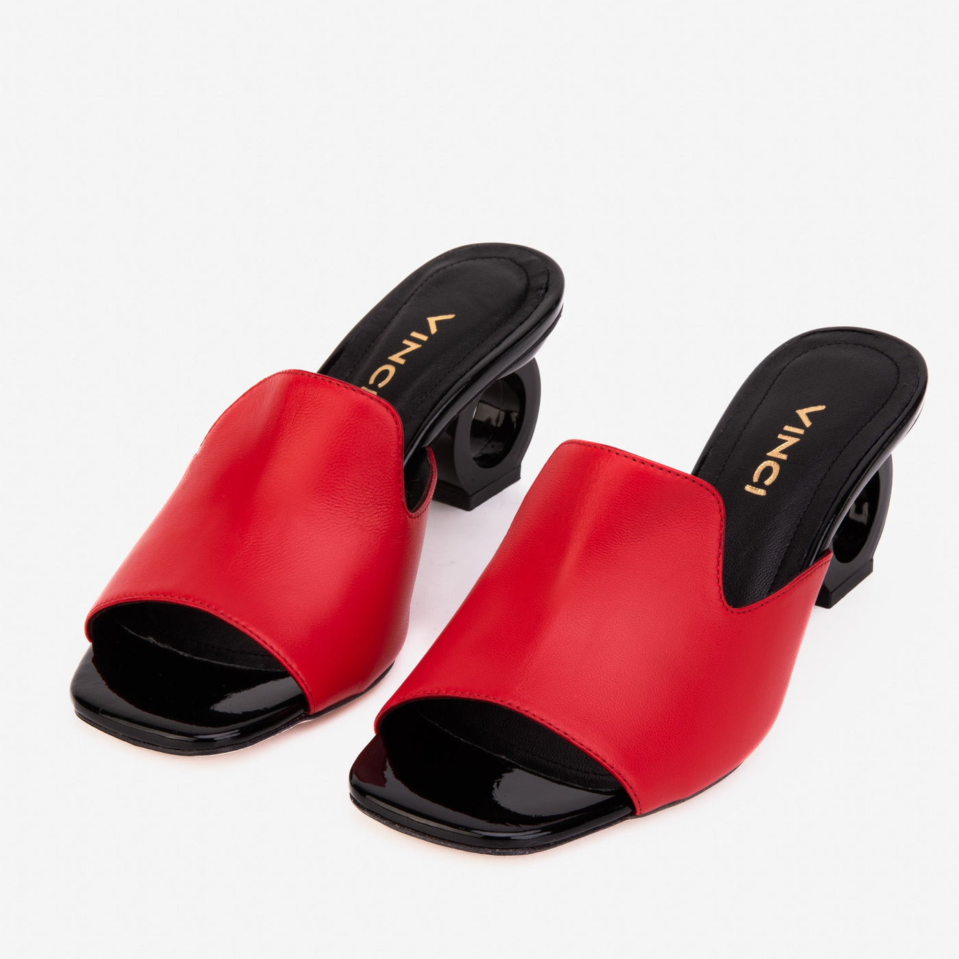 The Tory Red Leather Women Sandal - Glamourous Grace