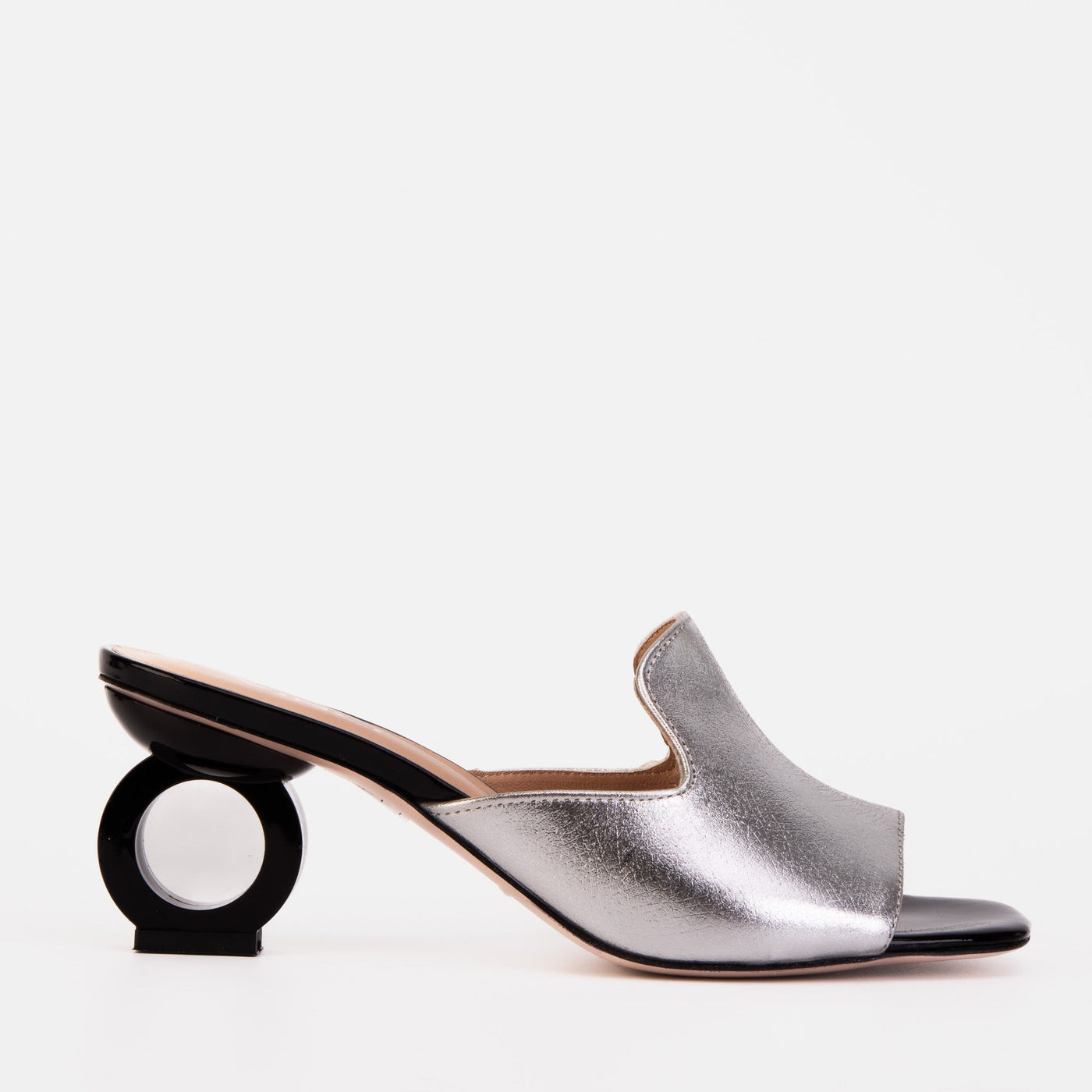 The Tory Silver Leather Women Sandal - Glamourous Grace