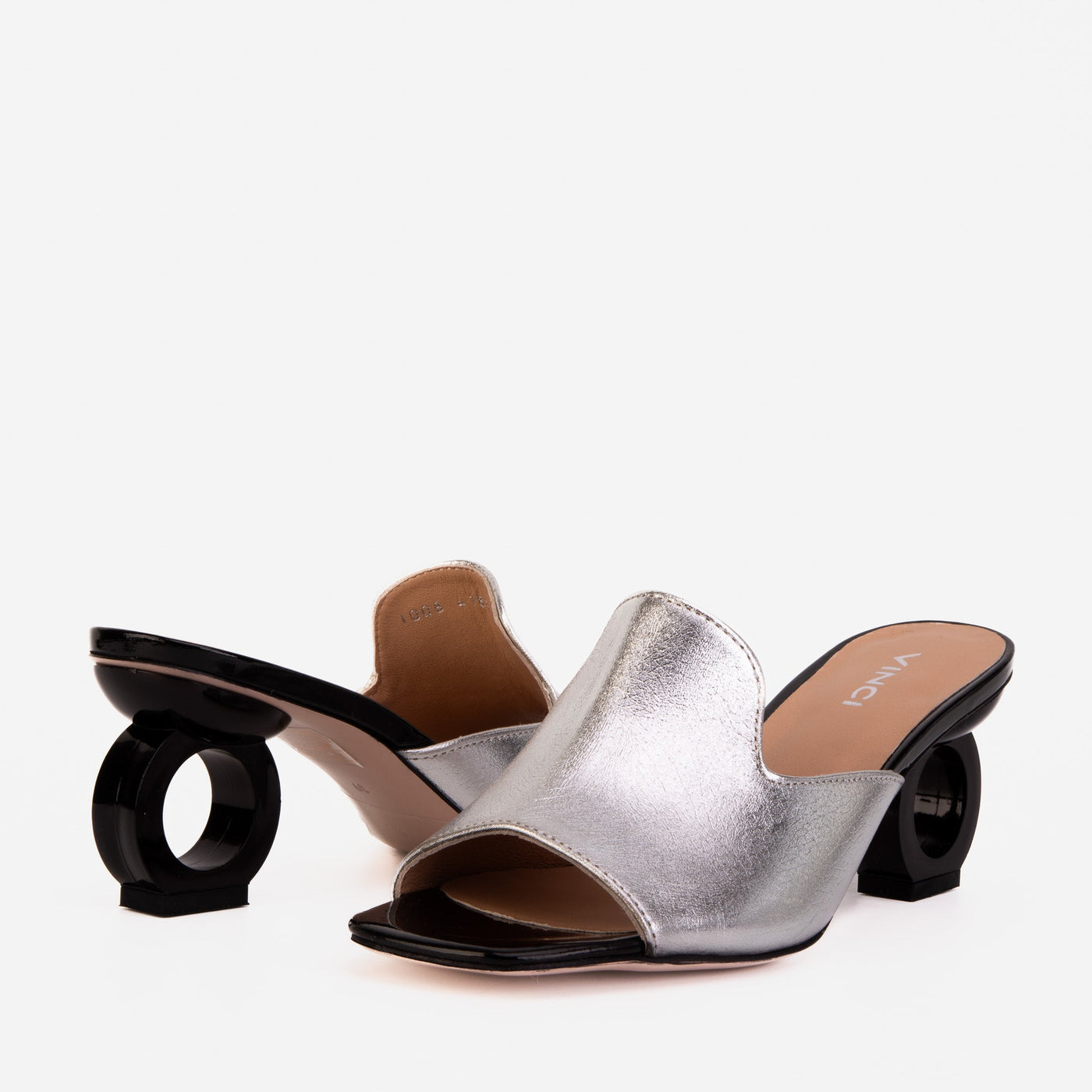 The Tory Silver Leather Women Sandal - Glamourous Grace