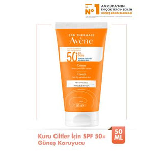 Avene Fragrance-Free Sunscreen Cream for Dry Skin SPF50+ - Water-Resistant & Moisturizing - Glamourous Grace