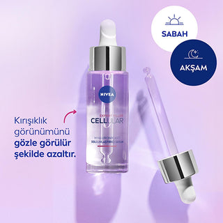 NIVEA Anti-Aging Facial Serum - Cellular Expert Filler Hyaluronic Acid Plumping Serum for Wrinkles, Hydration, and Skin Elasticity - Glamourous Grace
