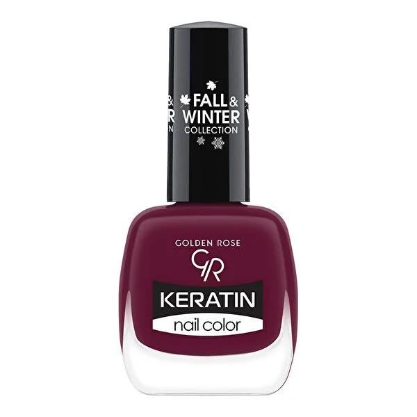 Golden Rose Keratin Nail Polish - Long Lasting Vibrant Color for Fall & Winter - Shade 218 - Glamourous Grace