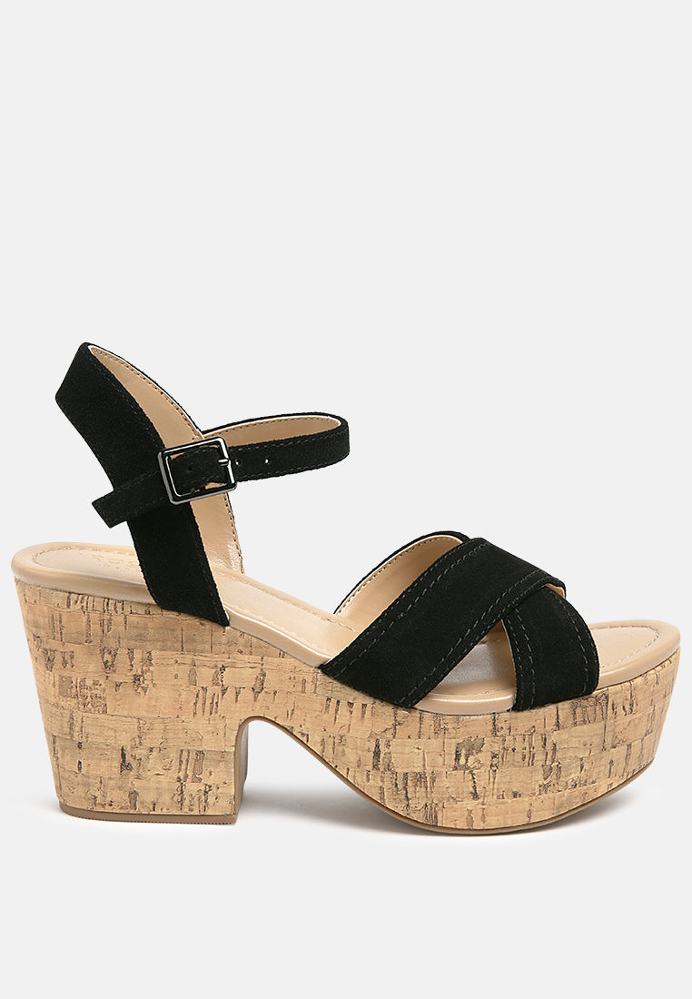 Ulla High Heeled Block Sandal - Glamourous Grace