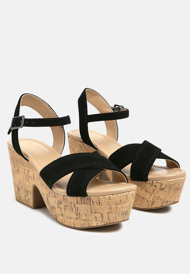 Ulla High Heeled Block Sandal - Glamourous Grace
