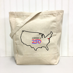 America250™ U.S. Outline Tote Bag