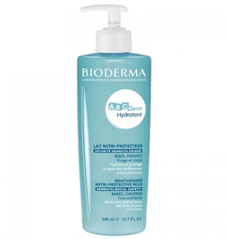 Bioderma Abcderm Hydratant 500ml - Hypoallergenic Baby Moisturizer, Fragrance-Free Skincare for Sensitive Skin - Glamourous Grace