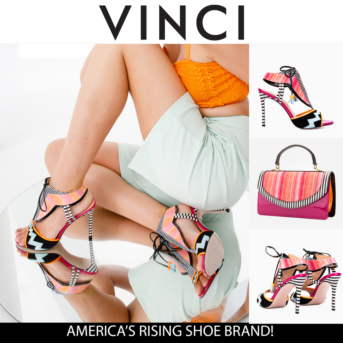 The Santa Amaro Multicolor T-Strap Lace-Up Leather Women Sandal - Glamourous Grace