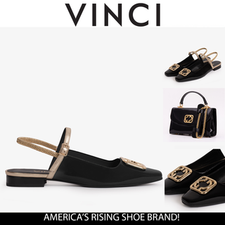 The Rosalinda Black Leather Women Flat Slingback Sandal - Glamourous Grace LLC