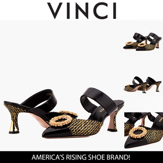 The Valencia Black & Gold Jewel Heel Women Mule Sandal - Glamourous Grace