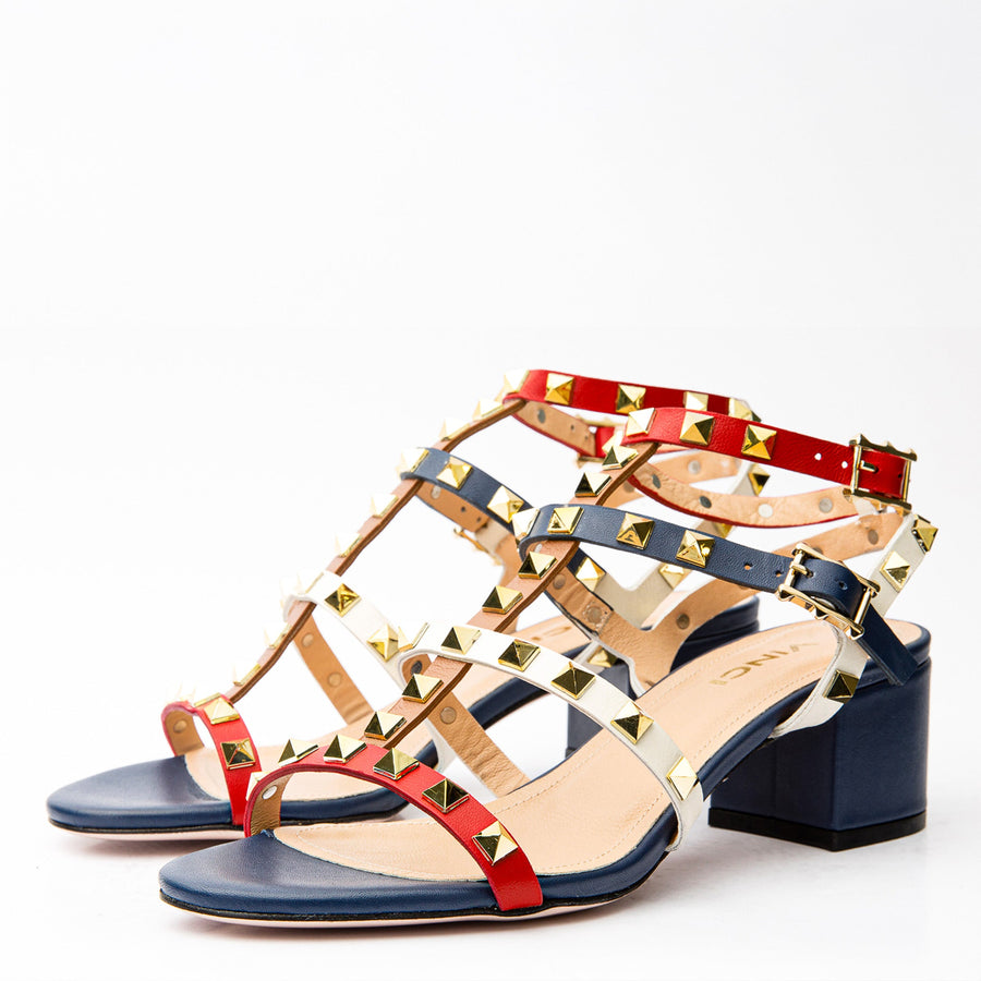 The Nejapa Multicolor Multi Strap Leather Women Sandal - Glamourous Grace