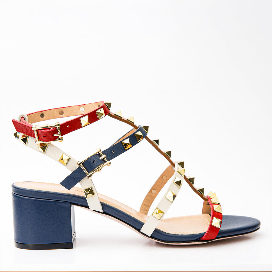 The Nejapa Multicolor Multi Strap Leather Women Sandal - Glamourous Grace