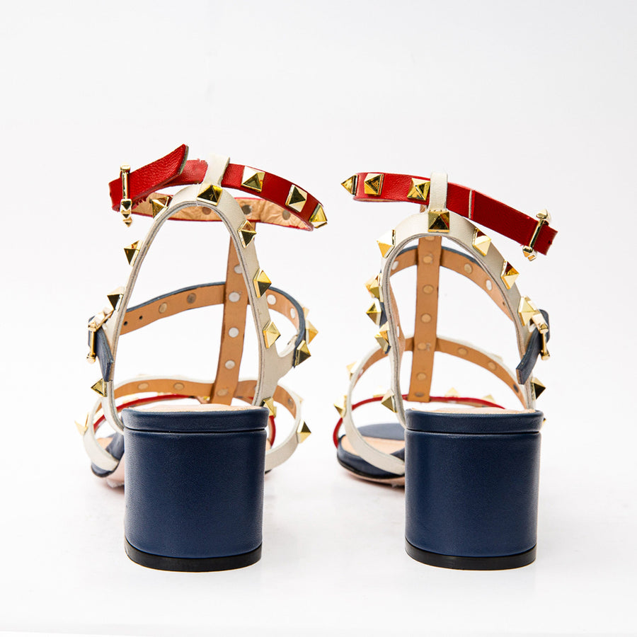 The Nejapa Multicolor Multi Strap Leather Women Sandal - Glamourous Grace